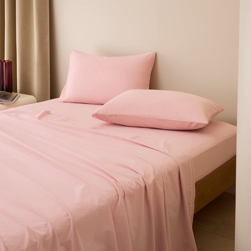 Stonewashed Cotton Peony Sheet Separates