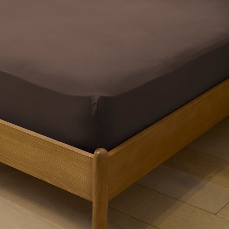 Stonewashed Cotton Chocolate Sheet Separates