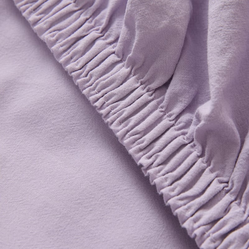 Stonewashed Cotton Misty Lilac Sheet Separates