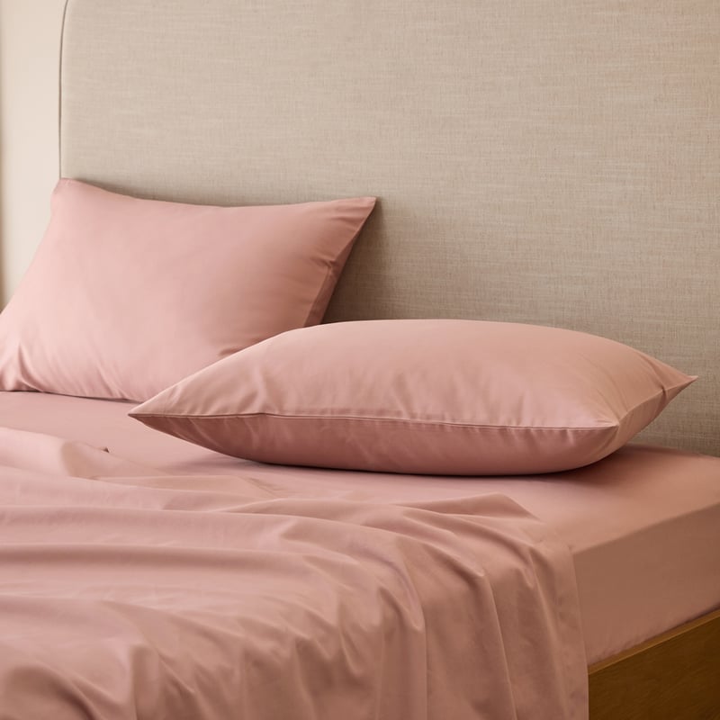 600TC Bamboo Cotton Pink Glow Sheet Set