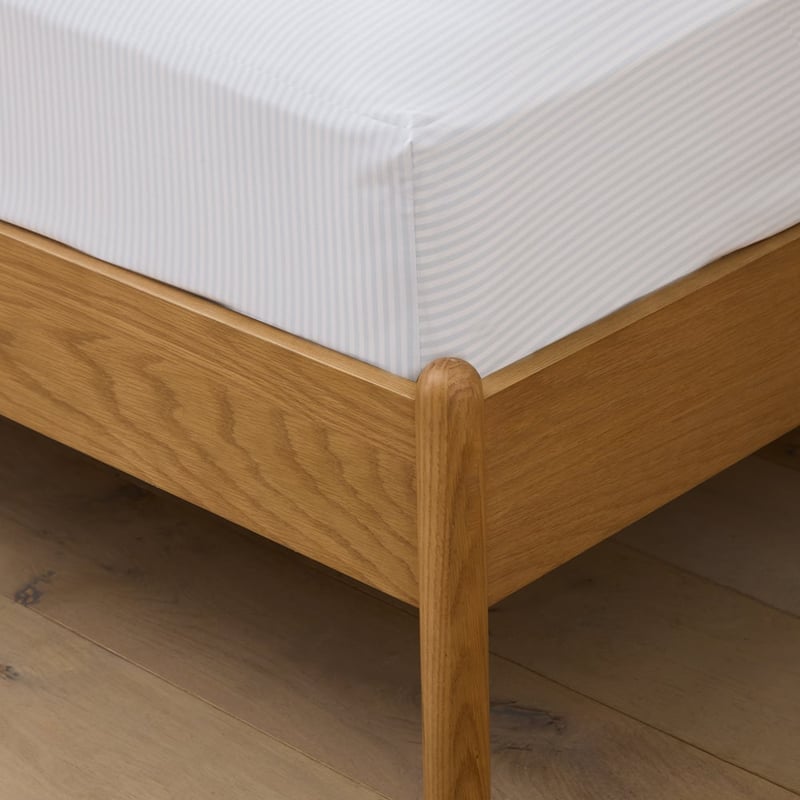 Fresh Misty Blue Stripe Sheet Set