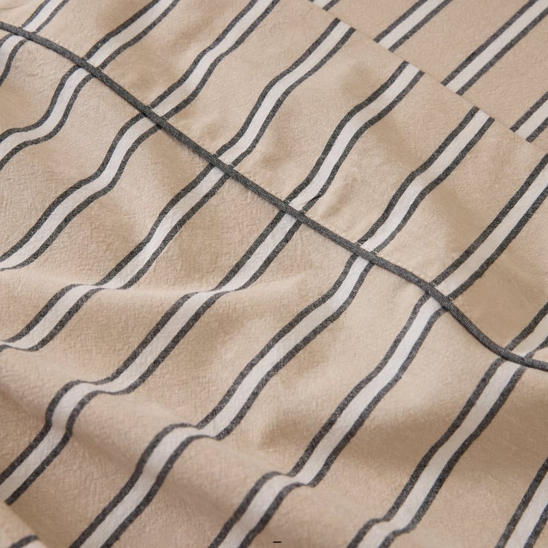 Yarn Dyed Natural Avery Stripe Sheet Set