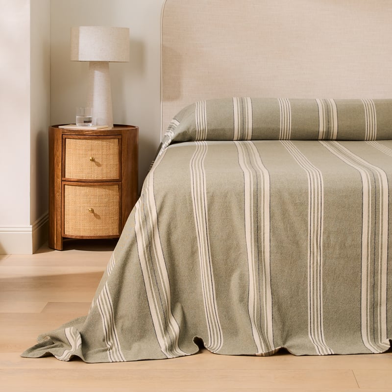 Hunter Forest Stripe Bedcover Separates
