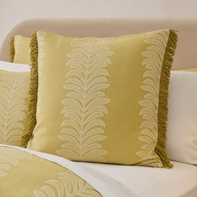 Corfu Fringe Green Quilt Cover Set + Separates