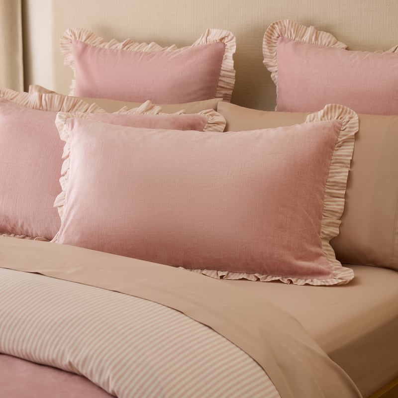 Vienna Ruffle Velvet Rose Quilt Cover Set + Separates