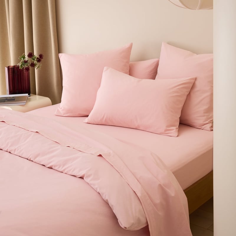 Stonewashed Cotton Peony Pillowcases