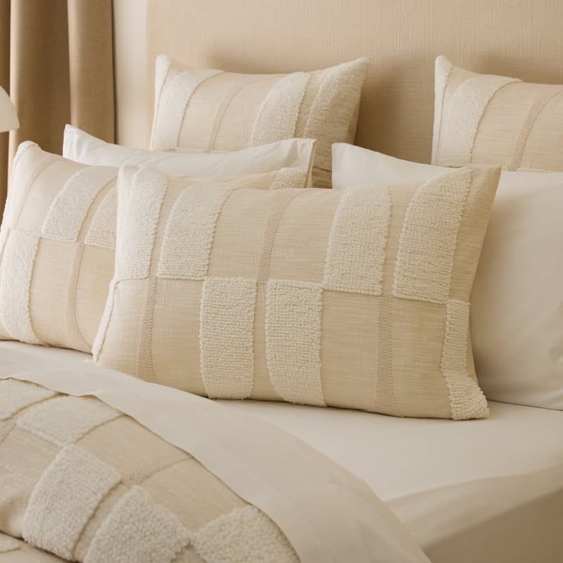 Hendrix Tufted Natural Quilt Cover Separates