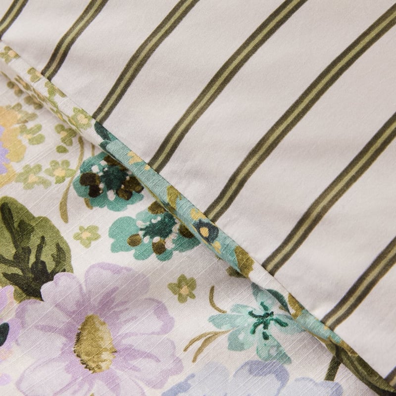 Zoey Green Floral Quilt Cover Set + Separates