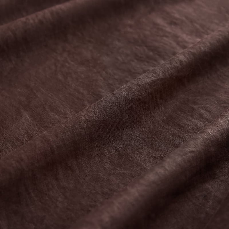 Vintage Washed Linen Chocolate Sheet Separates