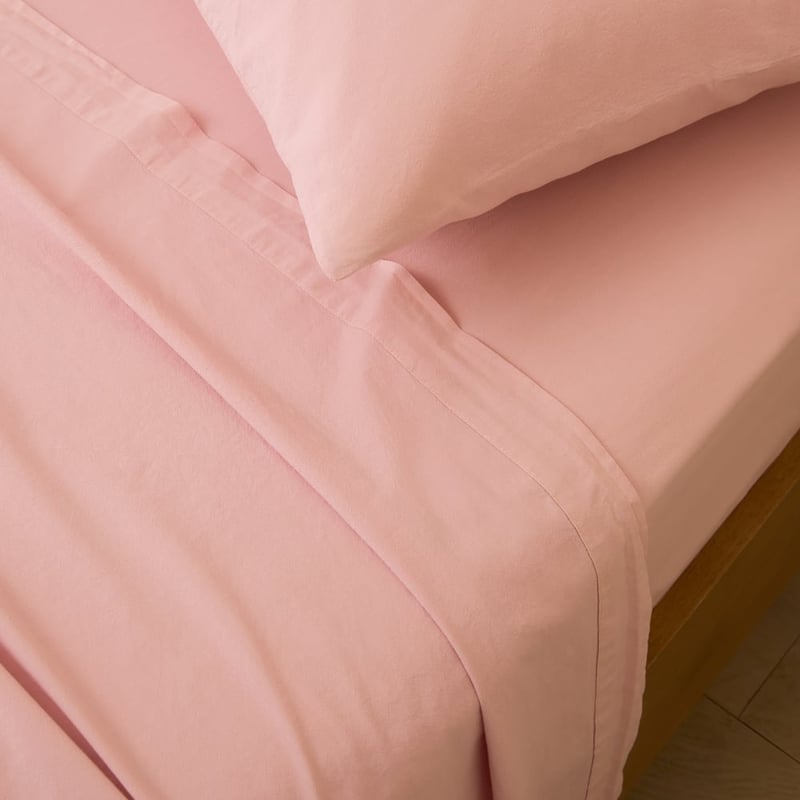 Stonewashed Cotton Peony Sheet Separates