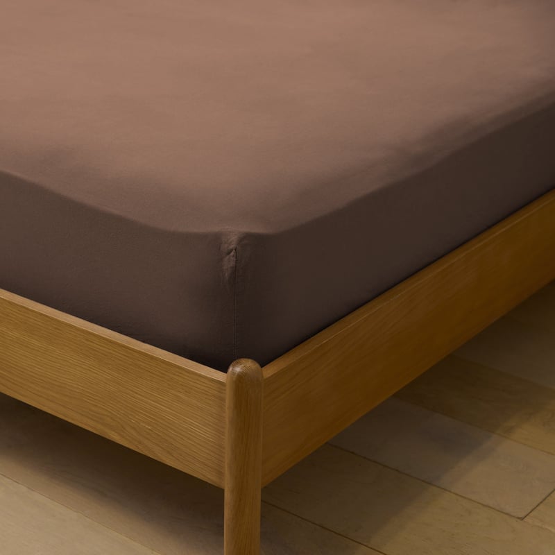 Stonewashed Cotton Chocolate Sheet Separates