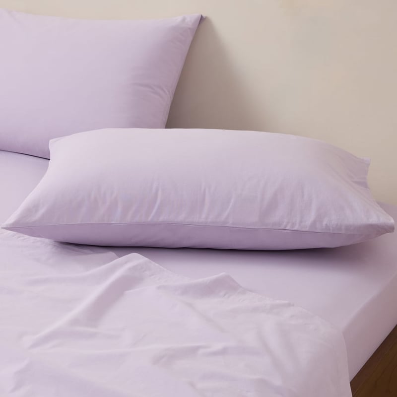 Stonewashed Cotton Misty Lilac Sheet Separates