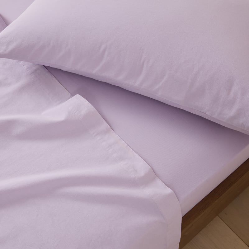 Stonewashed Cotton Misty Lilac Sheet Separates