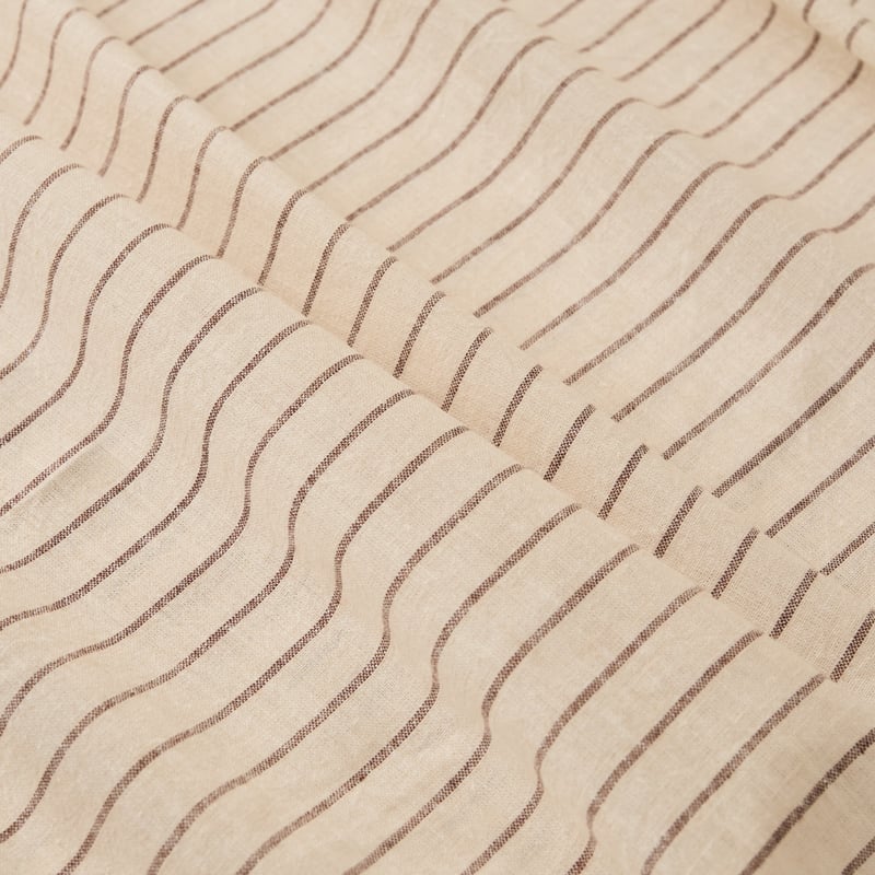 Nutmeg Stripe Linen Cotton Sheet Set