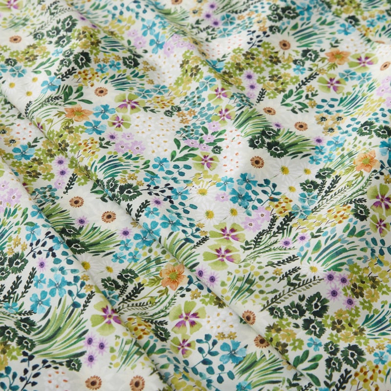 Nurture Fields Green Printed Sheet Set