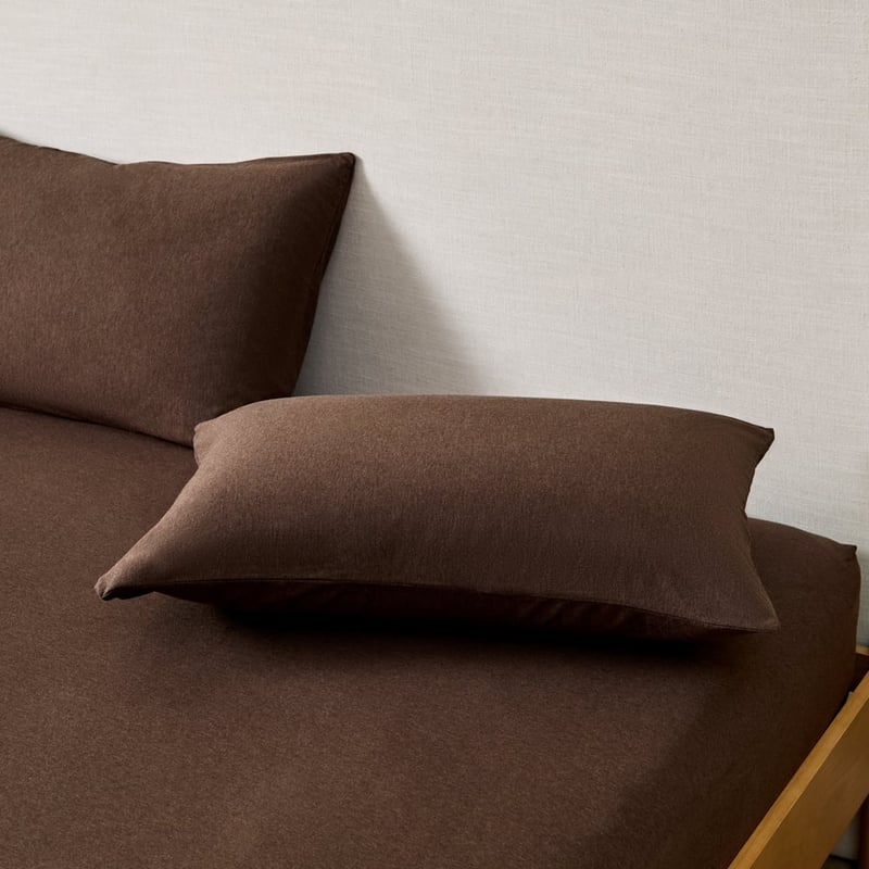 Ultra Soft Jersey Chocolate Pillowcases