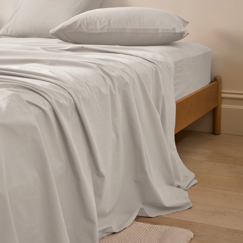 Stonewashed Cotton Moon Grey Sheet Separates