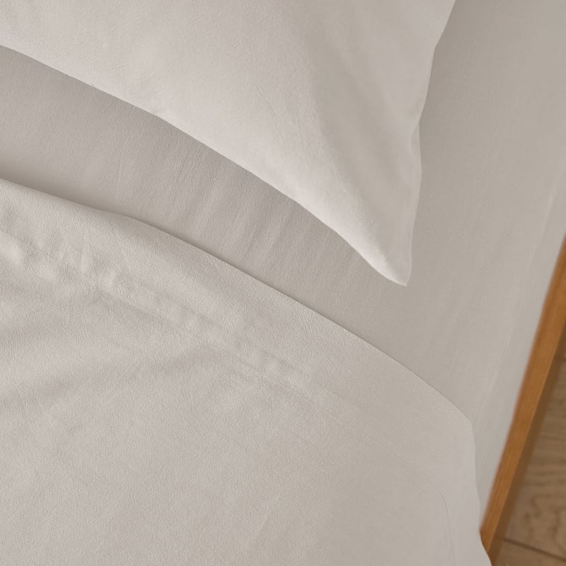 Stonewashed Cotton Moon Grey Sheet Separates