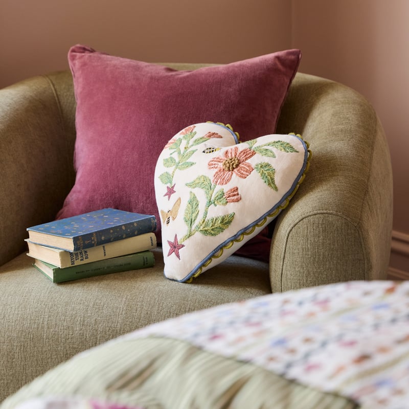 Fleur Harris All My Hearts Floral Cushion 