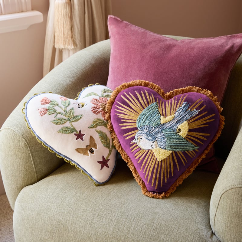 Fleur Harris All My Hearts Floral Cushion 