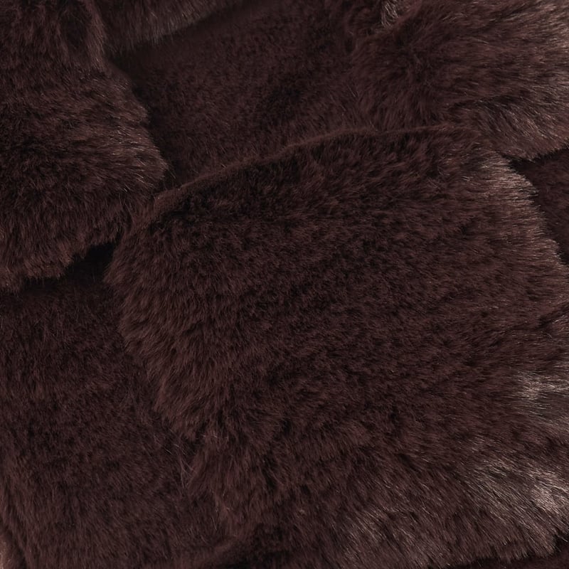 Clea Chocolate Recycled Fur Hot Water Bottle 