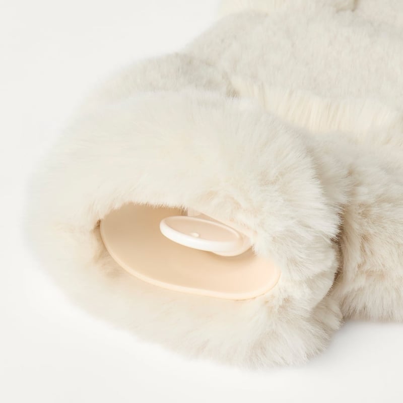 Clea Natural Recycled Fur Hot Water Bottle 
