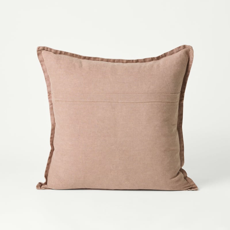 Belgian Vintage Washed Linen Mocha Cushion