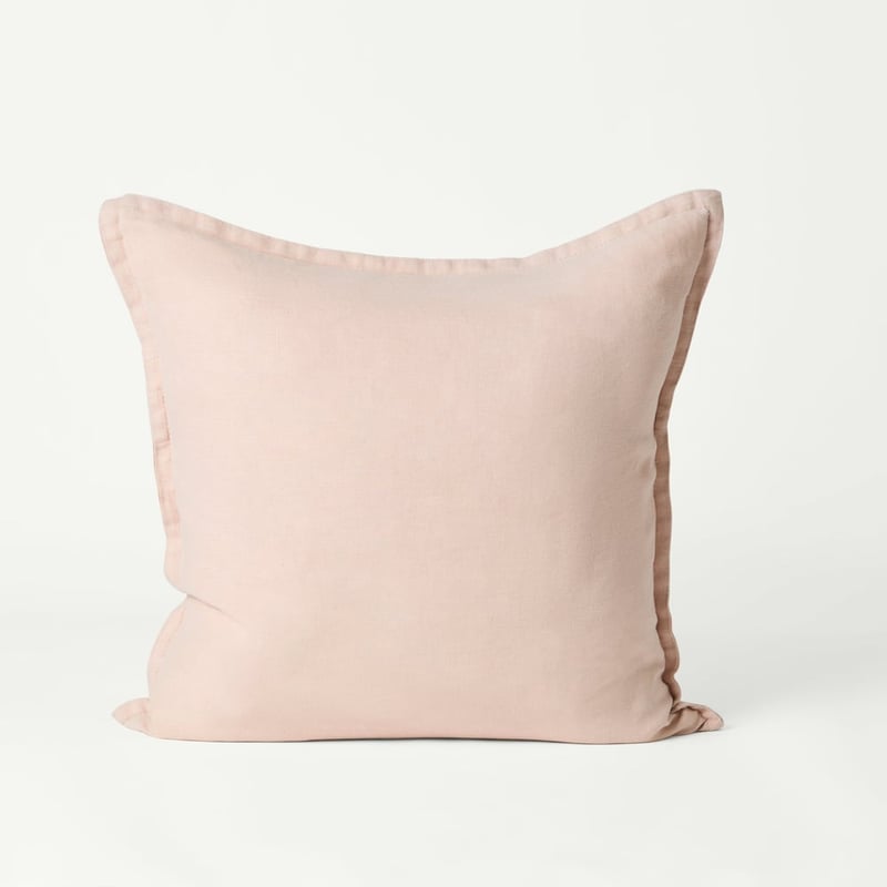 Belgian Nude Pink Vintage Washed Linen Cushion
