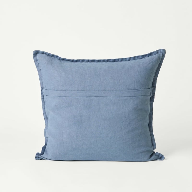 Belgian Vintage Washed Linen Thunderstorm Cushion