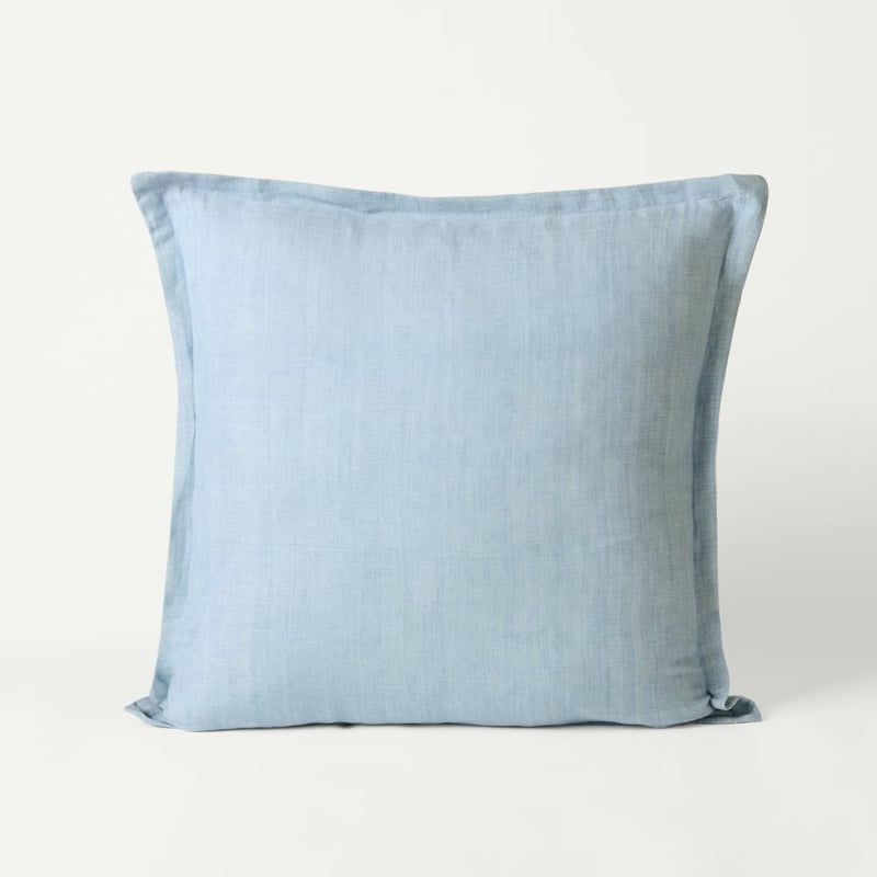 Jamie Airy Blue Linen Cotton Cushion