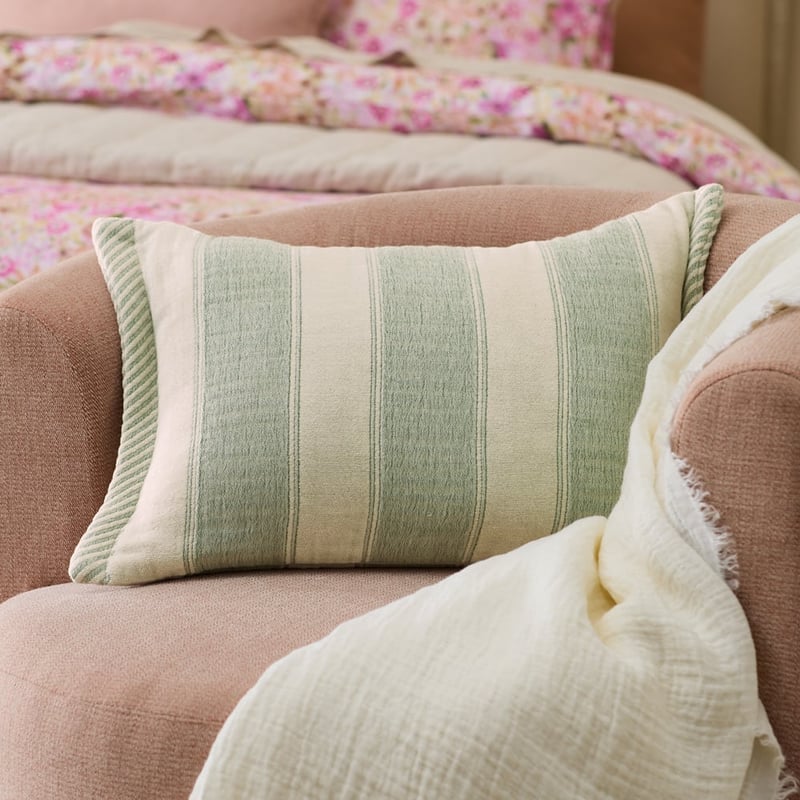 Pippa Fern Stripe Cushion