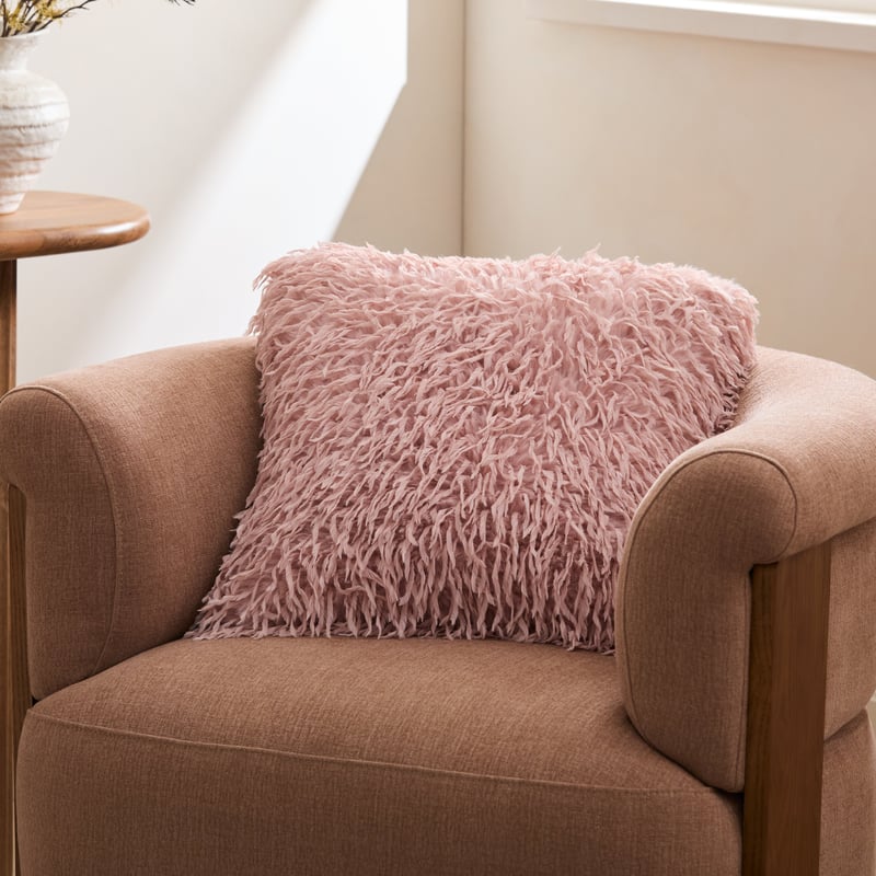 Moritz Recycled Fur Peony Cushion