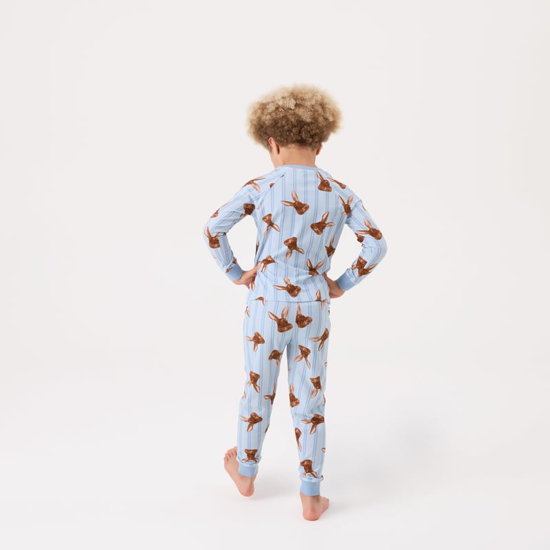 Kids Easter Blue Long Pyjama Set