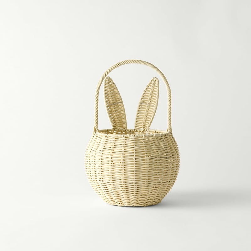 Bunny Cream Carry Basket