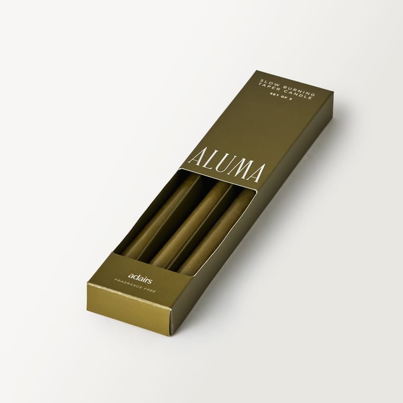 Aluma Cactus Taper Candles Set of 3