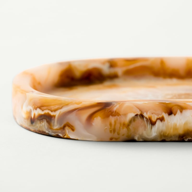 Milano Brown Resin Trinket Dish