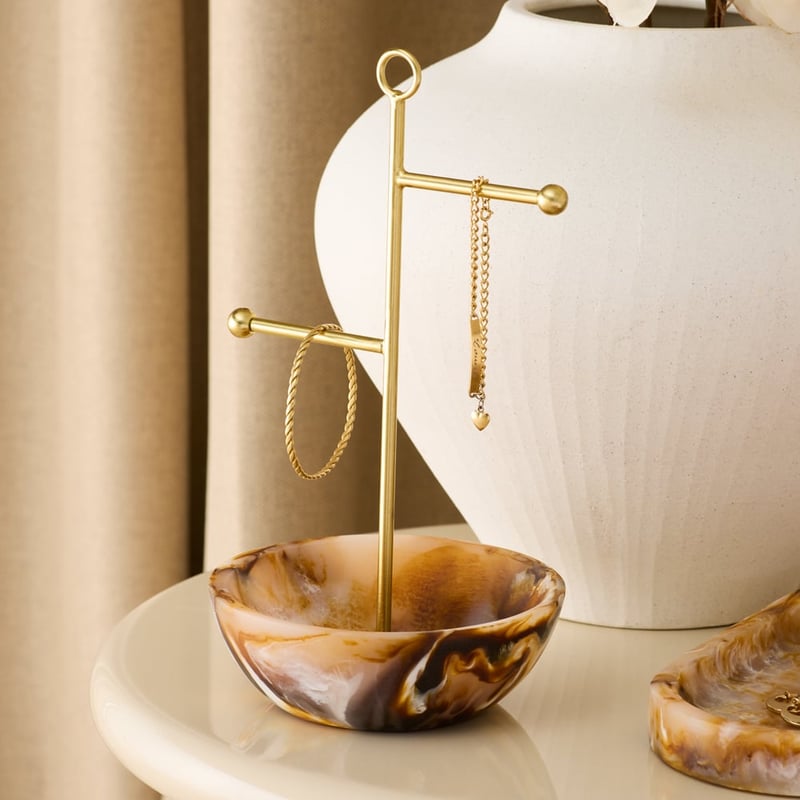 Milano Brown Resin Jewellery Stand