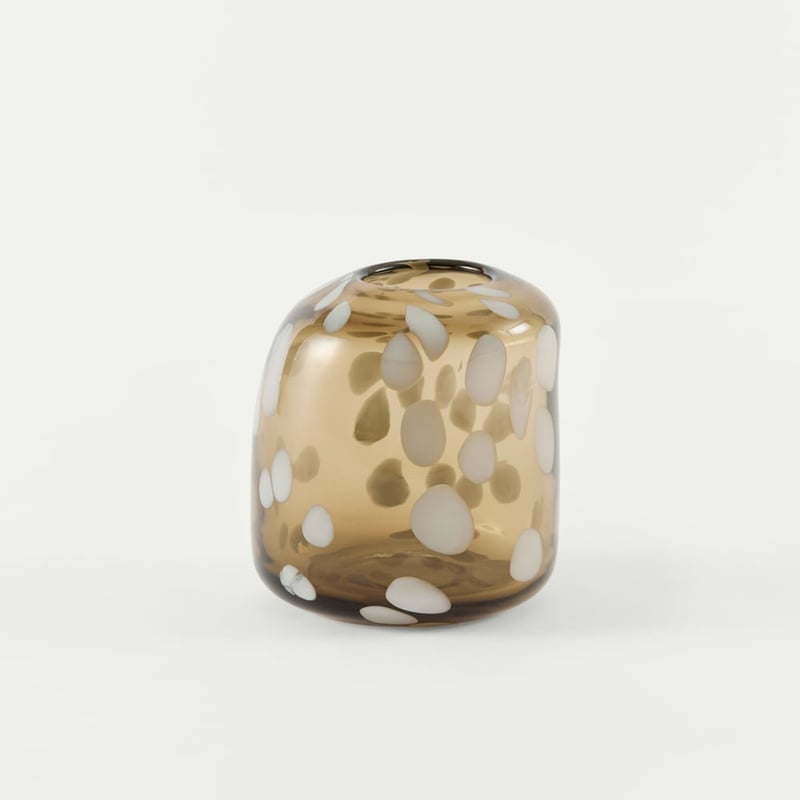 Gallet Brown Glass Vase