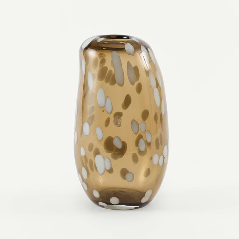 Gallet Brown Glass Vase