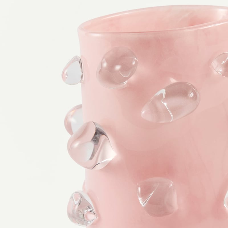 Ilka Pink Glass Vase