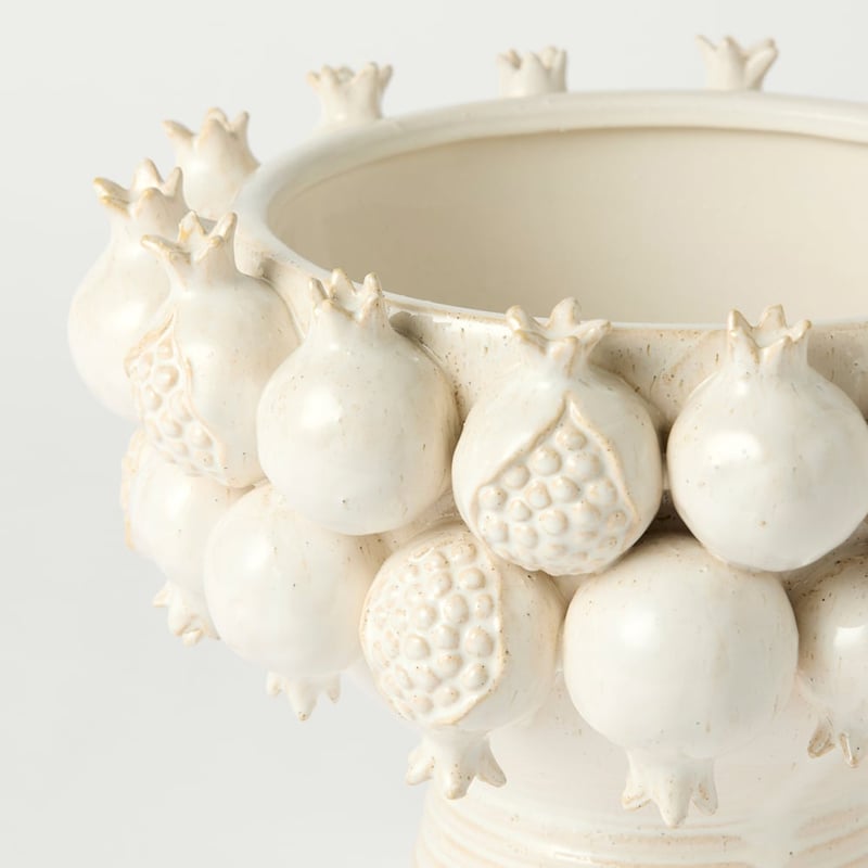 Granada Cream Pedestal Bowl