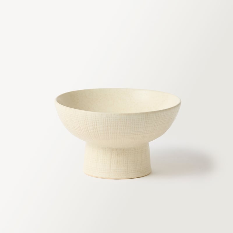 Eos Cream Pedestal Bowl