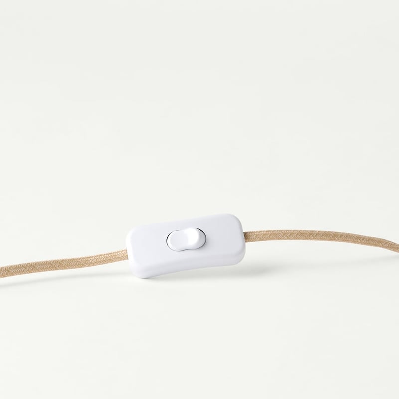 Pleats Coconut Milk & Linen Table Light