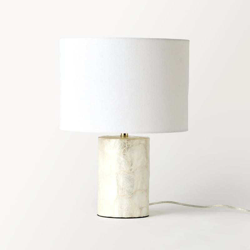 Aura Capiz Off White Table Light
