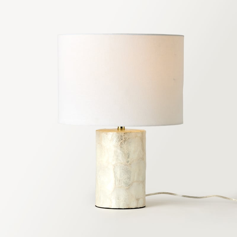 Aura Capiz Off White Table Light