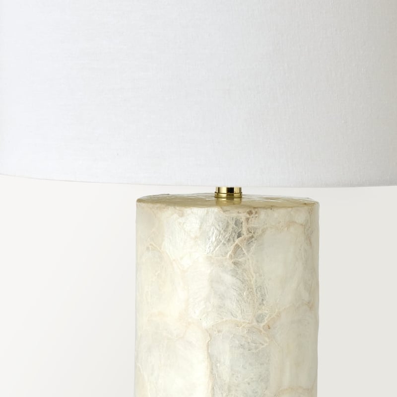 Aura Capiz Off White Table Light