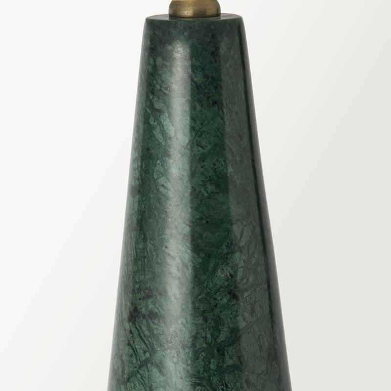 Gatsby Ivy Green & Off White Tapered Marble Table Light