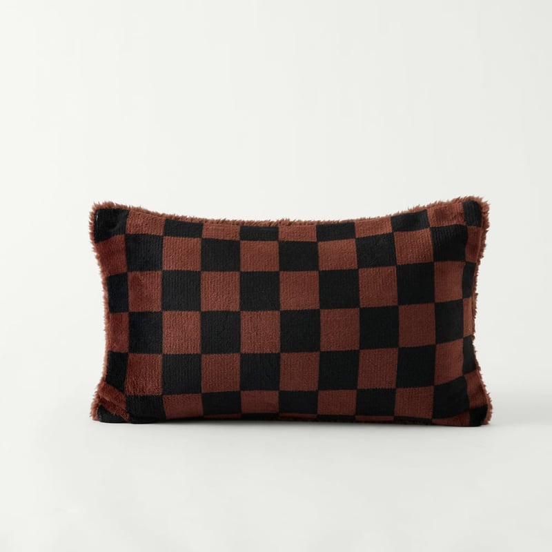 Maisy Checkerboard Chocolate Pet Pillow