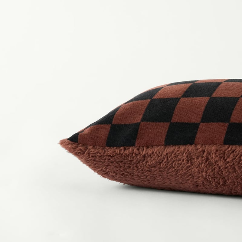 Maisy Checkerboard Chocolate Pet Pillow