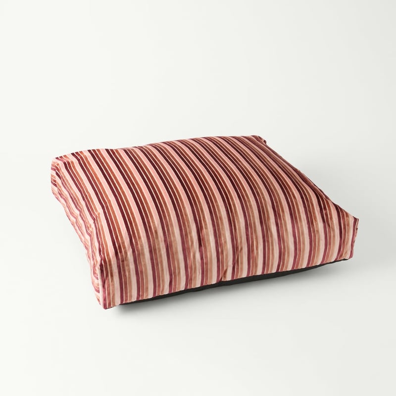 Etro Stripe Cedar Velvet Pet Bed